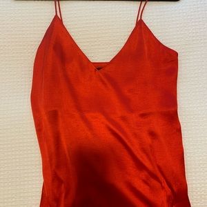 Something navy “silk” cami